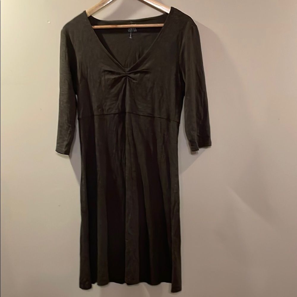 Horny Toad Olive Green Midi Dress